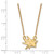 LogoArt San Jose Sharks Necklace - Sterling Silver Gold-Tone Small Pendant 18 Inch - View 2