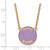 LogoArt Sigma Kappa Necklace - Sterling Silver Gold-Tone Sorority Text Large Color Enamel Pendant 18 Inch - GP013SKP-18 - View 2