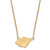 LogoArt Minnesota Wild Necklace - Sterling Silver Gold-Tone Small Pendant 18 Inch
