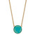 LogoArt Zeta Tau Alpha Necklace - Sterling Silver Gold-Tone Sorority Text Large Color Enamel Pendant 18 Inch - GP013ZTA-18