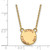 LogoArt Alpha Chi Omega Necklace - Sterling Silver Gold-Tone Sorority Text Small Color Enamel Pendant 18 Inch - GP014ACO-18 - View 2