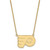 LogoArt Philadelphia Flyers Necklace - Sterling Silver Gold-Tone Large Pendant 18 Inch