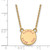 LogoArt Gamma Phi Beta Necklace - Sterling Silver Gold-Tone Sorority Text Small Color Enamel Pendant 18 Inch - GP014GPB-18 - View 2