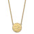 LogoArt New York Islanders Necklace - Sterling Silver Gold-Tone Large Pendant 18 Inch