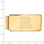 LogoArt Rutgers University Money Clip - Sterling Silver Gold-Tone Letter R - View 2