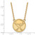 LogoArt Buffalo Sabres Necklace - Sterling Silver Gold-Tone Large Pendant 18 Inch - View 2