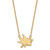 LogoArt San Jose Sharks Necklace - Sterling Silver Gold-Tone Large Pendant 18 Inch