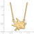 LogoArt San Jose Sharks Necklace - Sterling Silver Gold-Tone Large Pendant 18 Inch - View 2