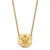 Sterling Silver Gold-Tone LogoArt College of William and Mary Large Enameled Disc Pendant 18 Inch Necklace