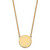 LogoArt Alpha Epsilon Phi Necklace - Sterling Silver Gold-Tone Sorority Text Small Color Enamel Pendant 18 Inch - GP015AEP-18