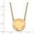 LogoArt Gamma Phi Beta Necklace - Sterling Silver Gold-Tone Sorority Text Large Color Enamel Pendant 18 Inch - GP015GPB-18 - View 2
