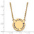 LogoArt Kappa Kappa Gamma Necklace - Sterling Silver Gold-Tone Sorority Text Large Color Enamel Pendant 18 Inch - GP015KKG-18 - View 2