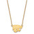LogoArt Kansas State University Necklace - Sterling Silver Gold-Tone Wildcat Small Pendant 18 Inch - View 2