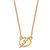LogoArt Tampa Bay Lightning Necklace - Sterling Silver Gold-Tone Small Pendant 18 Inch