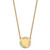 LogoArt Zeta Tau Alpha Necklace - Sterling Silver Gold-Tone Sorority Text Large Color Enamel Pendant 18 Inch - GP015ZTA-18