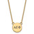 LogoArt Alpha Epsilon Phi Necklace - Sterling Silver Gold-Tone Sorority Greek Letters Extra Small Black Enamel Pendant 18 Inch