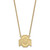 LogoArt Ohio State University Necklace - Sterling Silver Gold-Tone The Large Pendant 18 Inch