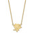 LogoArt Pittsburgh Penguins Necklace - Sterling Silver Gold-Tone Large Pendant 18 Inch