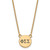 LogoArt Phi Sigma Sigma Pendant - Sterling Silver Gold-Tone Sorority Greek Letters Small Black Enamel 18 Inch Necklace