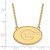LogoArt University of Georgia Necklace - Sterling Silver Gold-Tone Letter G Large Pendant 18 Inch - View 2