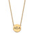 LogoArt Alpha Sigma Alpha Necklace - Sterling Silver Gold-Tone Sorority Greek Letters Large Black Enamel Pendant 18 Inch