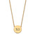 LogoArt Chi Omega Necklace - Sterling Silver Gold-Tone Sorority Greek Letters Large Black Enamel Pendant 18 Inch