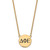 LogoArt Delta Phi Epsilon Necklace - Sterling Silver Gold-Tone Sorority Greek Letters Large Black Enamel Pendant 18 Inch
