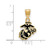 LogoArt U.S. Marine Corps Pendant - Gold-Tone Sterling Silver Small Epoxied - View 2