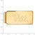LogoArt University of Pittsburgh Money Clip - Sterling Silver Gold-Tone - View 2