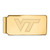 LogoArt Virginia Tech Money Clip - Sterling Silver Gold-Tone V-T