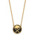 LogoArt Buffalo Sabres Necklace - Sterling Silver Gold-Tone Large Enameled Pendant 18 Inch