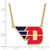 LogoArt University of Dayton Necklace - Sterling Silver Gold-Tone Large Enameled Pendant 18 Inch - View 2