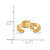 LogoArt Georgia Institute of Technology Toe Ring - Sterling Silver Gold-Tone G-T, 2 mm - View 5