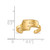 LogoArt Purdue University Toe Ring - Sterling Silver Gold-Tone Letter P, 2 mm - View 5