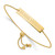LogoArt Colorado Avalanche Bracelet - Sterling Silver Gold-Tone Small Bar Adjustable 9 Inch