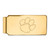 LogoArt Clemson University Money Clip - Sterling Silver Gold-Tone Tiger Paw