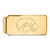 LogoArt University of Iowa Money Clip - Sterling Silver Gold-Tone Hawk