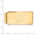 LogoArt University of Wisconsin Money Clip - Sterling Silver Gold-Tone Letter W - View 2