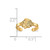 LogoArt Chicago Blackhawks Toe Ring - Sterling Silver Gold-Tone, 2 mm - View 2