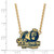 LogoArt Old Dominion University Necklace - Sterling Silver Gold-Tone Large Enameled Pendant 18 Inch - View 2