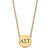 LogoArt Alpha Sigma Tau Necklace - Sterling Silver Gold-Tone Sorority Greek Letters Large Color Enamel Pendant 18 Inch - GP028ALS-18