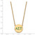 LogoArt Alpha Sigma Tau Necklace - Sterling Silver Gold-Tone Sorority Greek Letters Large Color Enamel Pendant 18 Inch - GP028ALS-18 - View 2