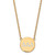 LogoArt Delta Delta Delta Necklace - Sterling Silver Gold-Tone Sorority Greek Letters Large Color Enamel Pendant 18 Inch - GP028DDD-18