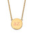 LogoArt Delta Zeta Necklace - Sterling Silver Gold-Tone Sorority Greek Letters Large Color Enamel Pendant 18 Inch - GP028DZ-18