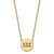 LogoArt Sigma Sigma Sigma Pendant - Sterling Silver Gold-Tone Sorority Greek Letters Large Color Enamel 18 Inch Necklace - GP028SSS-18