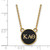 LogoArt Kappa Alpha Theta Necklace - Sterling Silver Gold-Tone Sorority Greek Letters Small Color Enamel Pendant 18 Inch - View 2