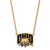 LogoArt Ohio University Necklace - Sterling Silver Gold-Tone Large Enameled Pendant 18 Inch