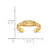 LogoArt University of Mississippi Toe Ring - Sterling Silver Gold-Tone Ole Miss, 2 mm - View 5