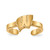 LogoArt University of Wisconsin Toe Ring - Sterling Silver Gold-Tone Letter W, 2 mm