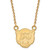 LogoArt Baylor University Necklace - Sterling Silver Gold-Tone Small Pendant 18 Inch